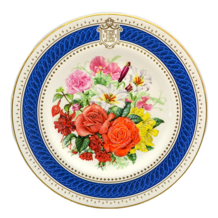 Royal Celebration Bouquet Royal Worcester China Plate-1986