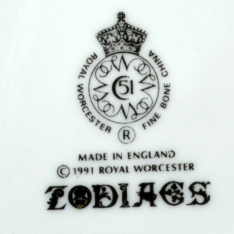 Royal Worcester China Zodiacs Scorpio Mug