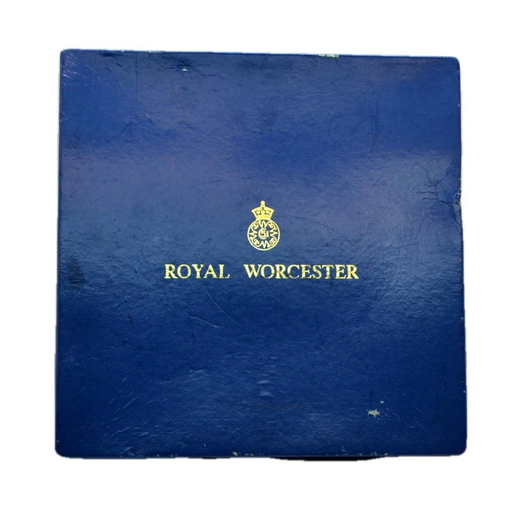 Boxed Royal Worcester Royal Garden Elgar Floral China Cake Plate