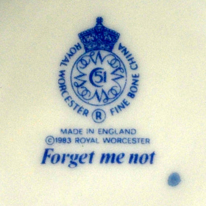 Royal Worcester China Forget Me Not mark