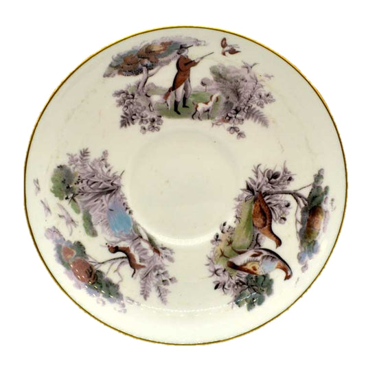 royal worcester game shooting saucer