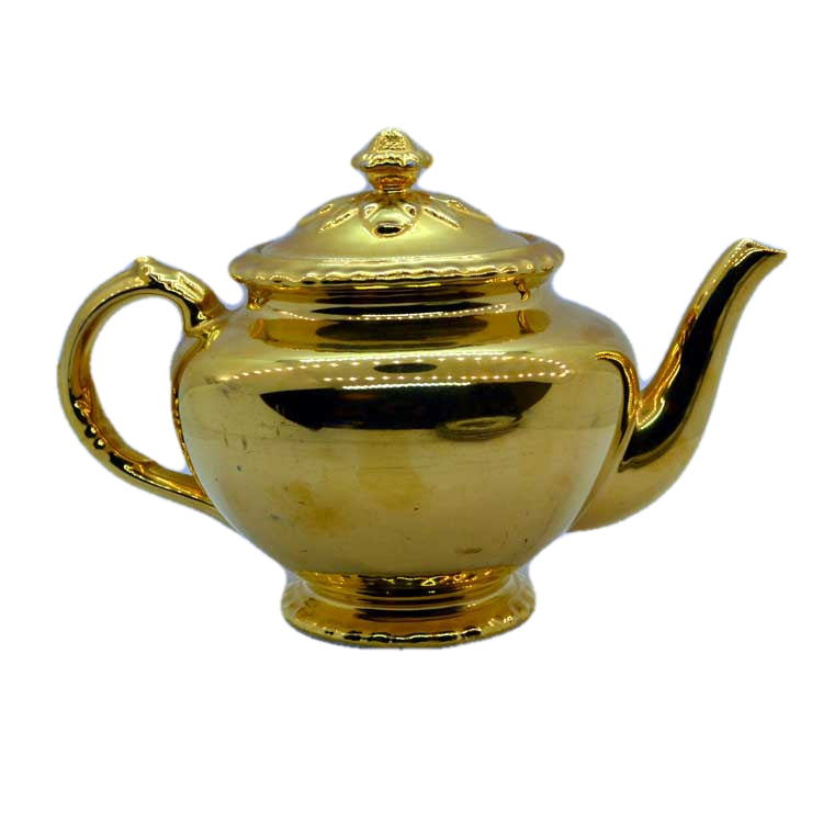 gold lustre teapot royal worcester