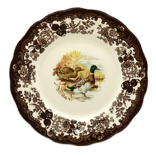Vintage Royal Worcester Palissy China Game Series Mallard Ducks Dinner Plate
