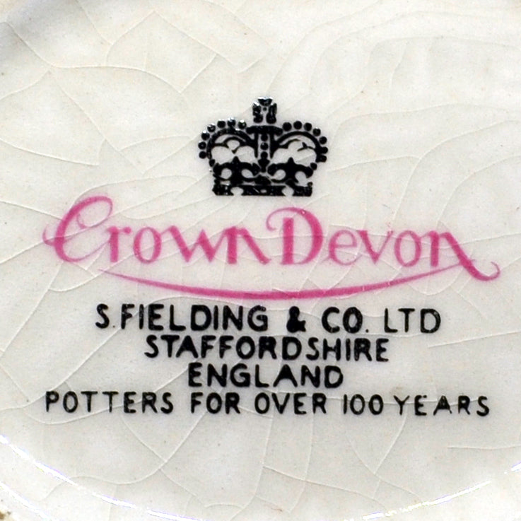 S Fielding & Co china Crown Devon gilt sugar bowl