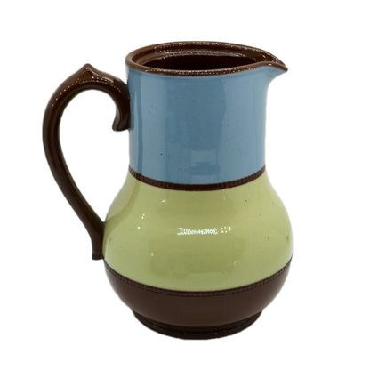 James Sadler China Brown Betty Olive and Blue Water Jug