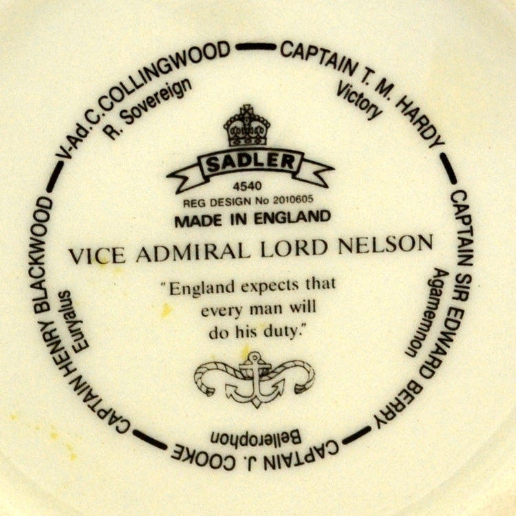 James Sadler Lord Nelson Trafalgar china mark