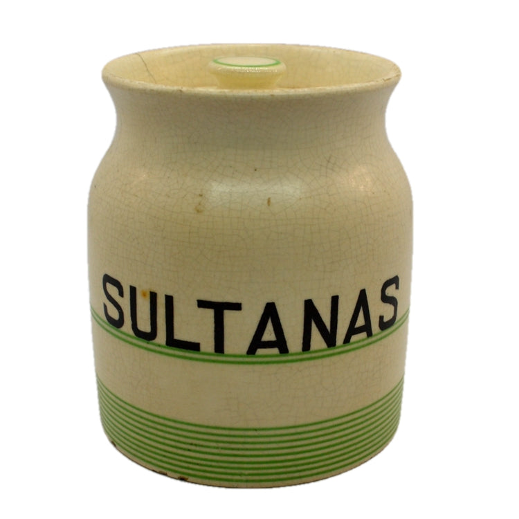 Vintage Sadler kleen kitchen ware 1 pint sultana jar