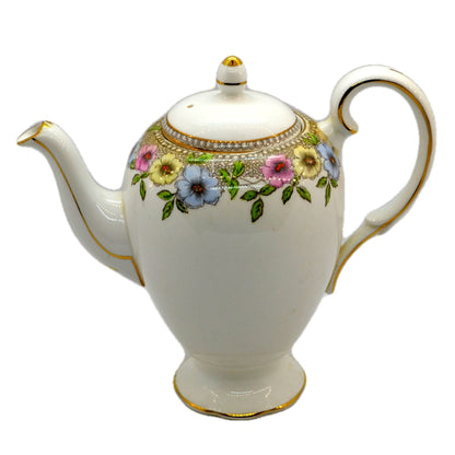 Salisbury China Stanhope pattern Floral Coffee Pot