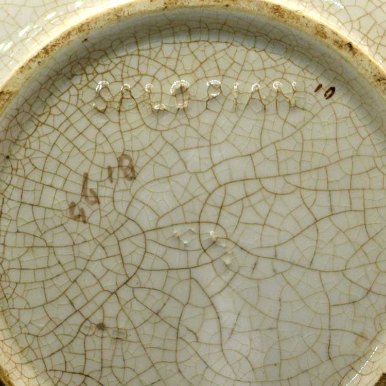 Large English Salopian transfer ware china Teapot circa 1890's 3 pint probably by D Chapman & Sons