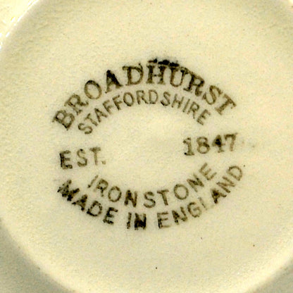 Broadhurst Delft pattern blue and white china mark