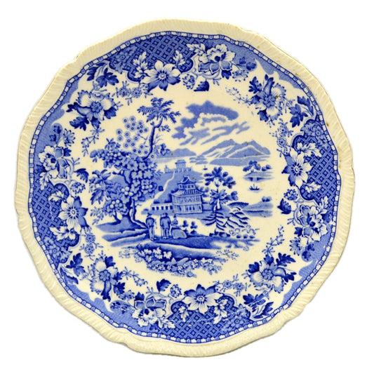 Wood & Sons Seaforth Blue and White China Dessert Plate