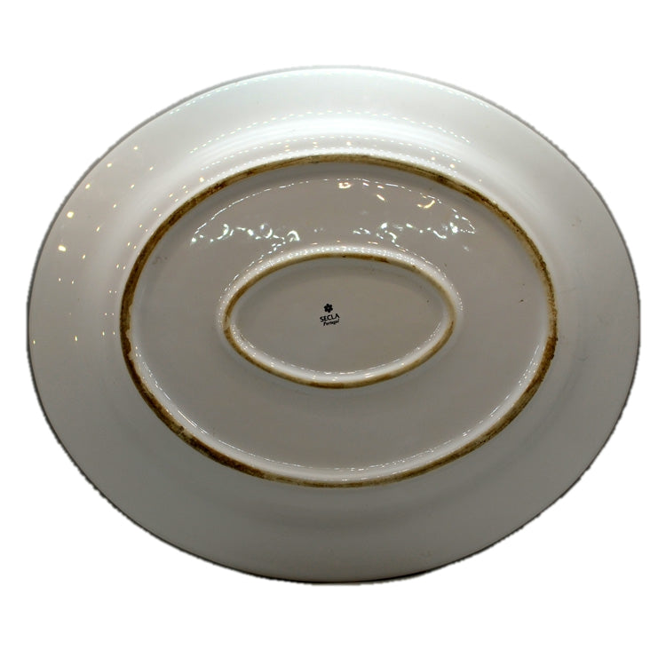 Vintage Secla Portugal China Large Oval Platter