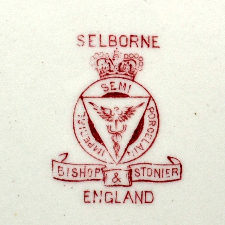 Bishop and Stonier Selborne Ironstone china platter c1894