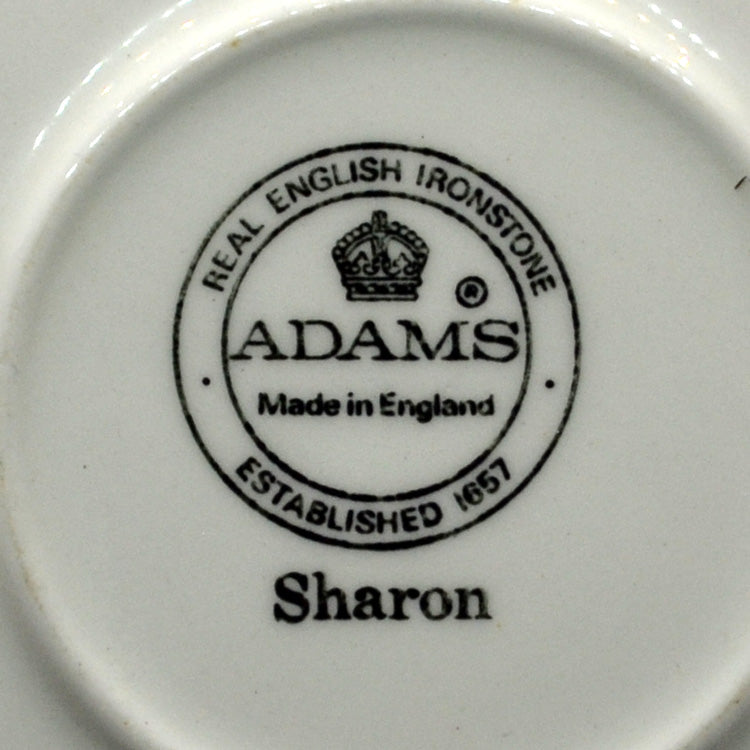 Adams Sharon Brown and White china Breakfast Cup and Saucer