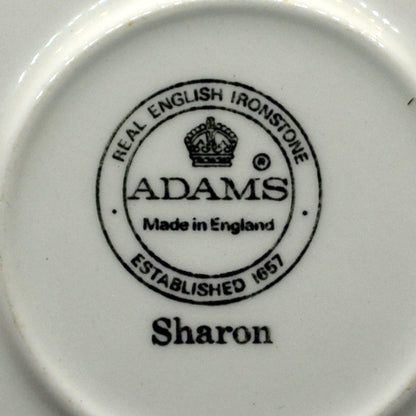 Adams Sharon Brown and White china Breakfast Cup and Saucer