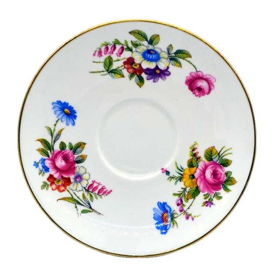 Shelley china 14170 pattern floral saucers