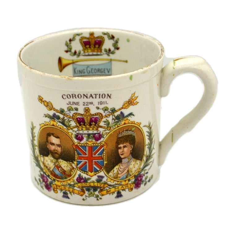 Small Shelley China 1911 George V Coronation China Mug
