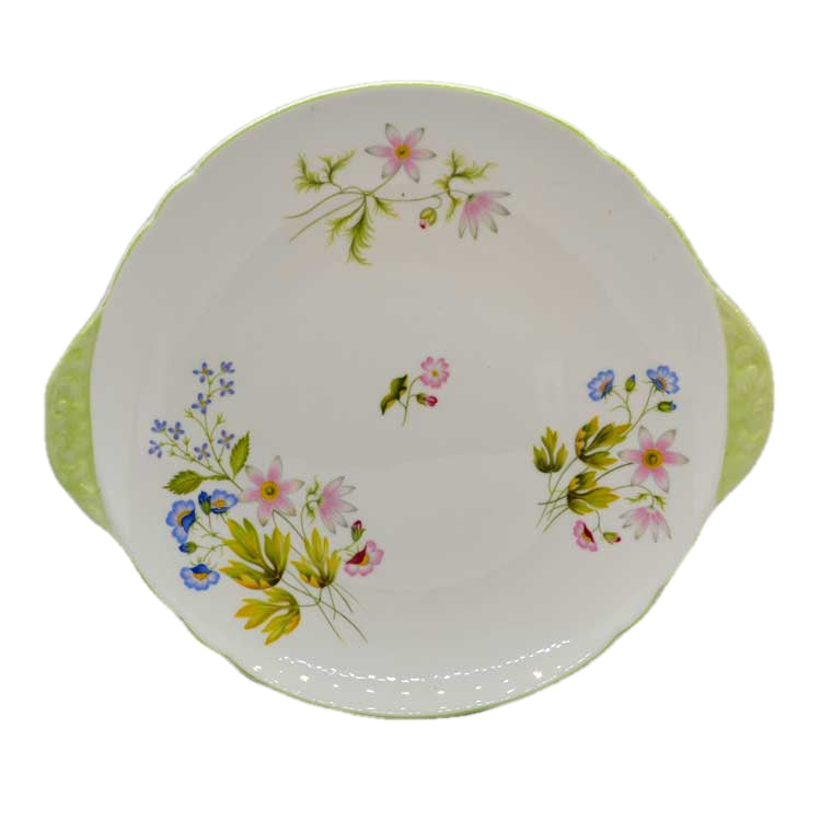 Shelley wild anemone 13977 floral cake serving plate