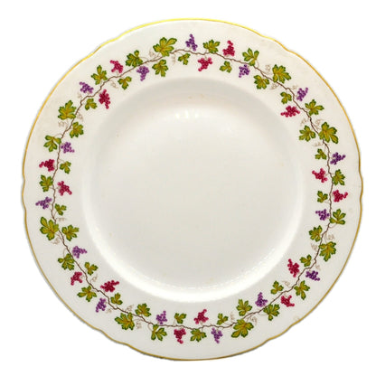 Shelley China Wine Grape 13698 Dinner Plate