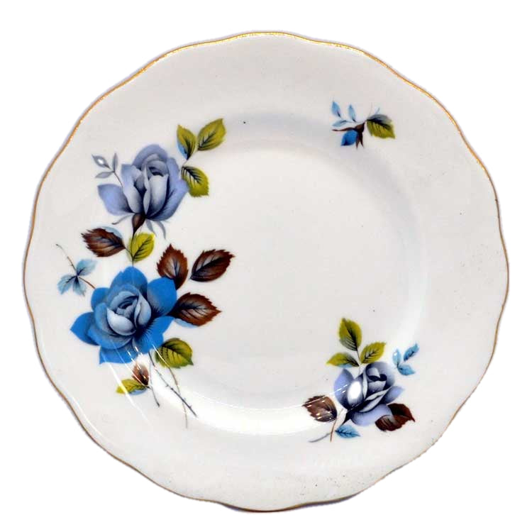 blue mist royal standard side plates vintage bone china
