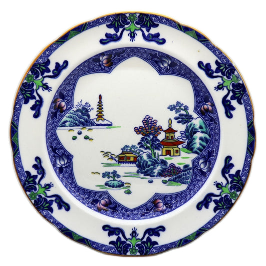 Antique Copeland Spode Landscape Coloured China Dinner Plate 1914