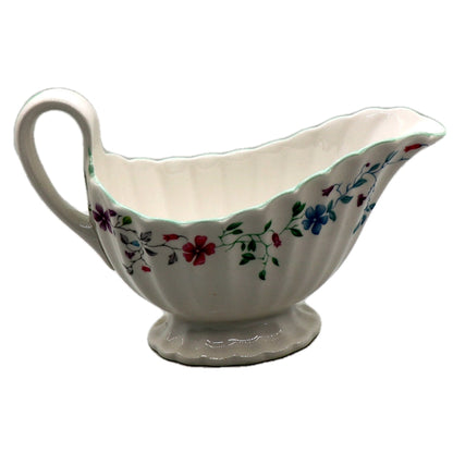 Spode Floral China Gravy Boat