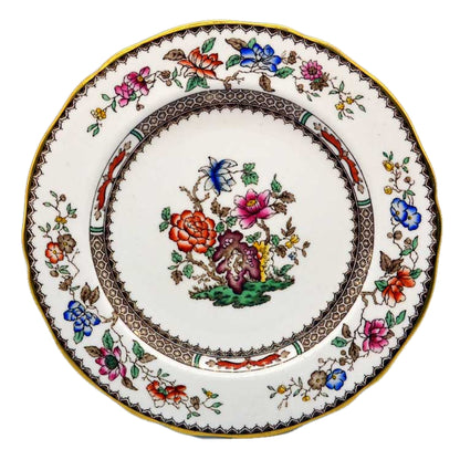 9 inch gilt rim spode chinese rose plates