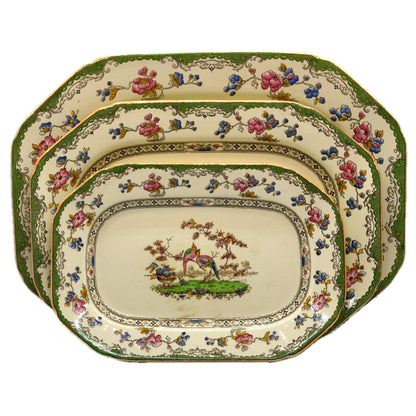 Copeland Spode Eden Pattern 3 Platter Set