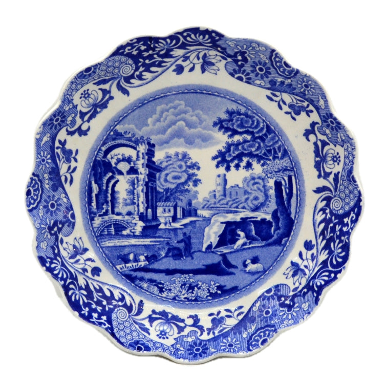 Spode Italian Blue and White China Round Dish