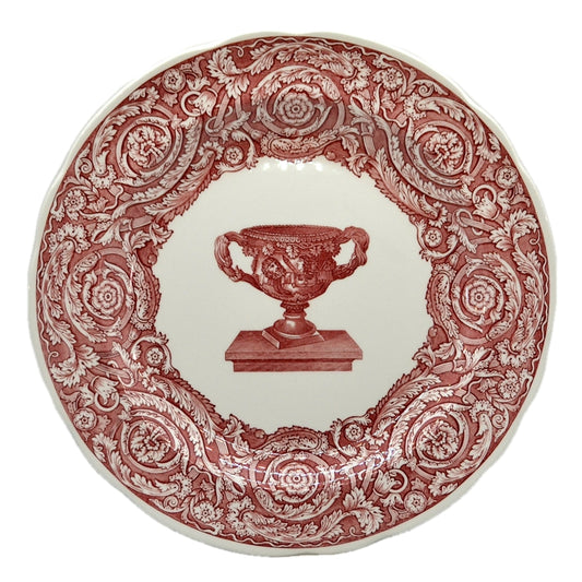 Spode China Archive Victorian Series Red and White Warwick Vase Dinner Plate