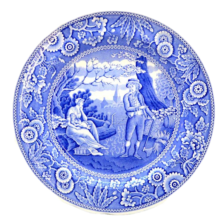 Spode blue room china woodman dinner plate