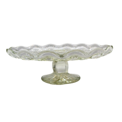 vintage glass cake stands