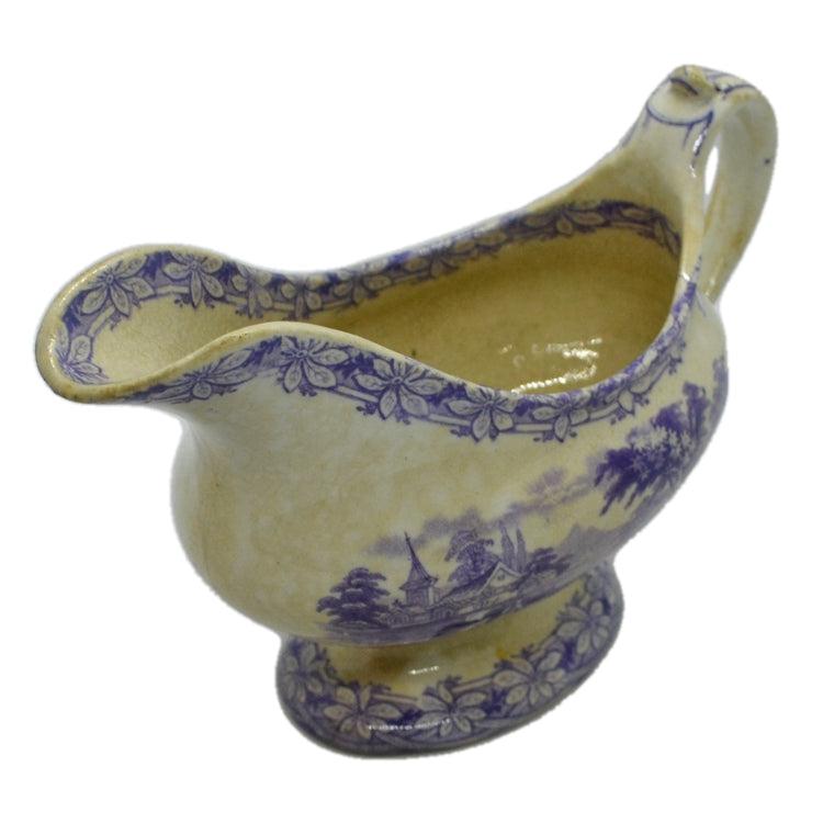 Staffordshire ironstone gravy or sauce boat jug