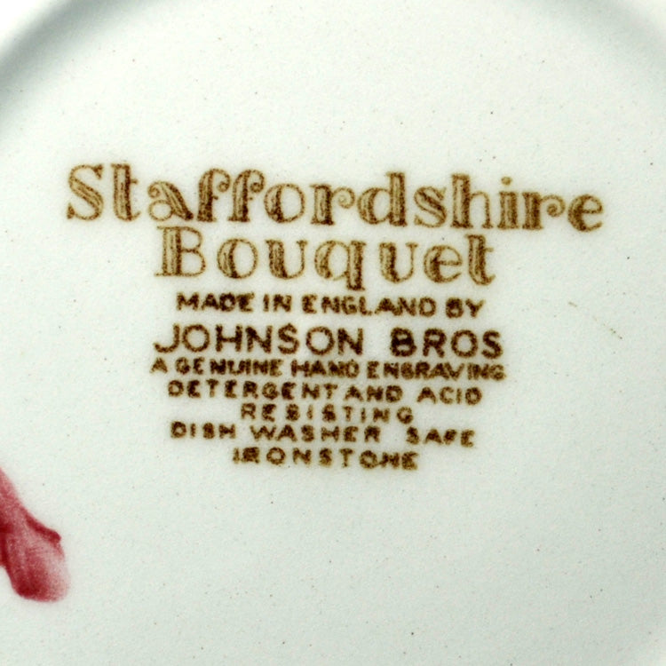 Johnson Brothers Staffordshire Bouquet Floral China Cereal Bowl