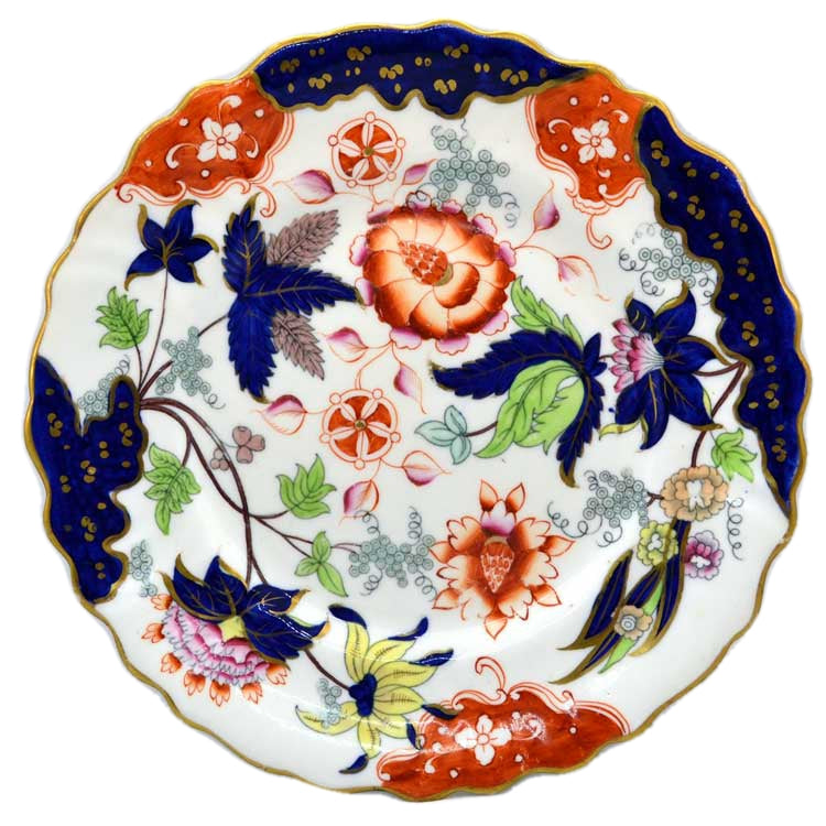 Superb Antique hand Painted Imari / Gaudy Staffordshire display plate