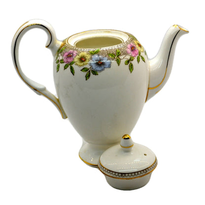 Salisbury China Stanhope pattern Floral Coffee Pot