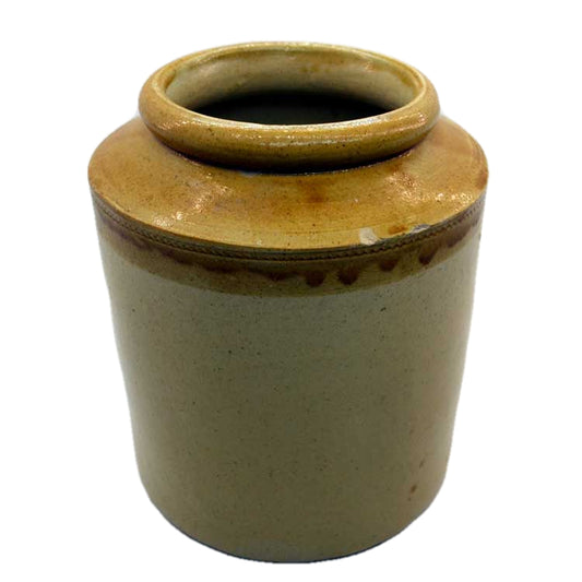 George Skey Antique Salt Glazed Stoneware Jar  7.5 inch