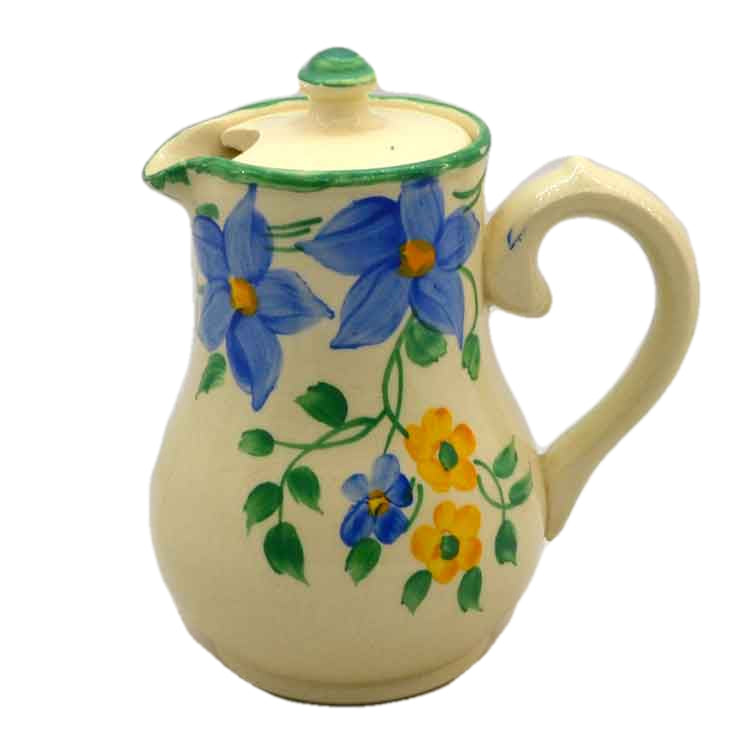 Sudlows Burslem Hand Painted Floral China Hot Water Jug