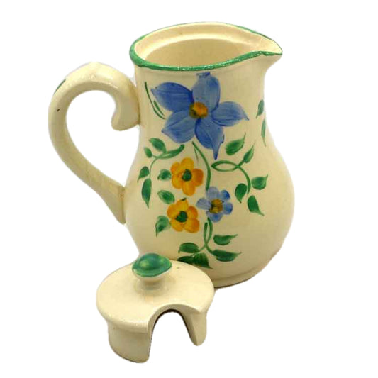 Sudlows Burslem Hand Painted Floral China Hot Water Jug