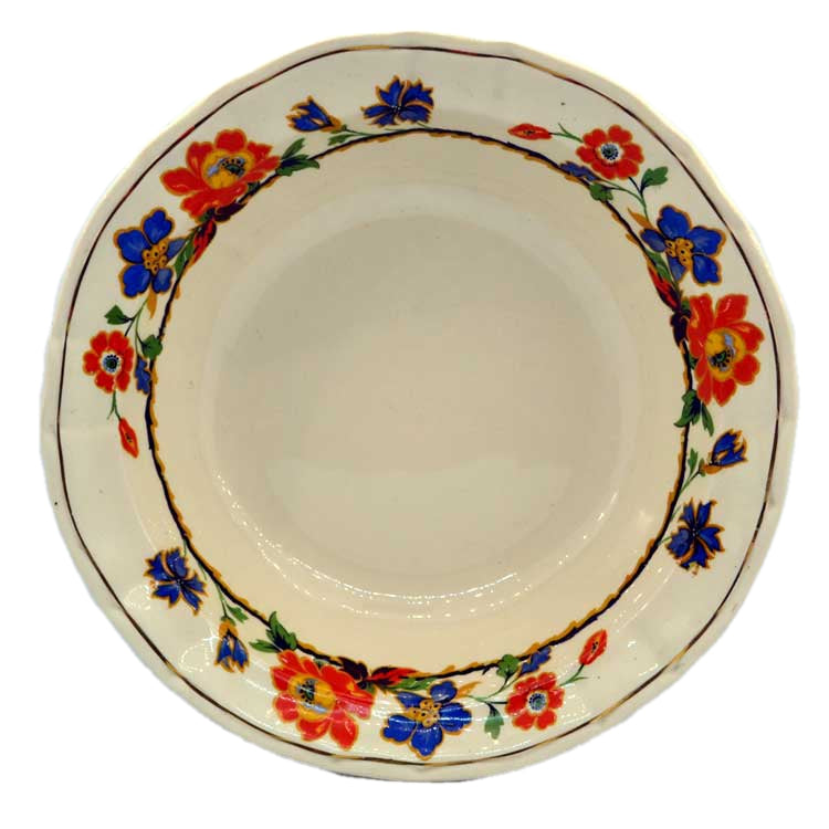 vintage swinnerton china floral hand painted fruit bowl
