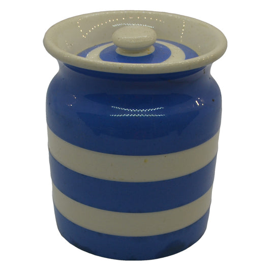 Vintage T G Green Cornish ware electric blue storage jar