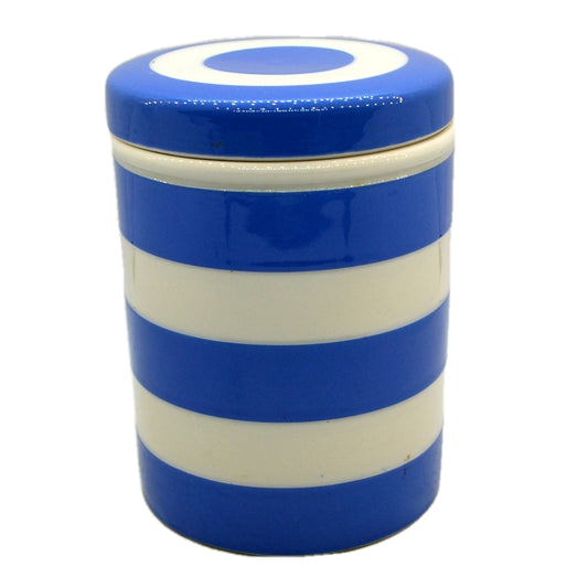 T G Green Cornish ware electric blue storage jar