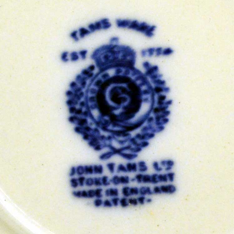 After 1912 Tams Ware china marks