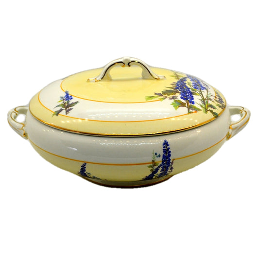 Tams Ware Floral Delphimium China 1465 Lidded Tureen