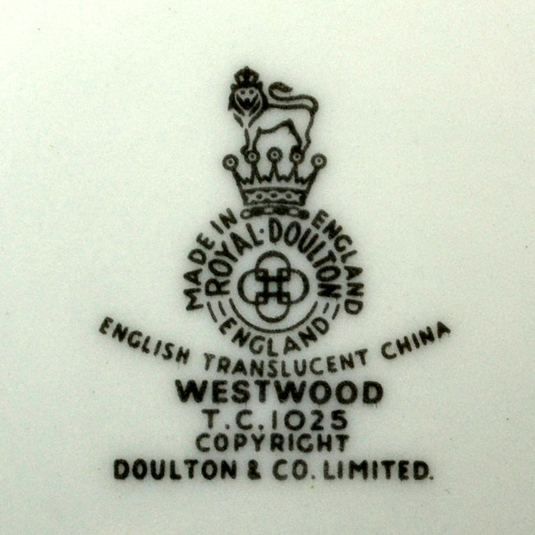 Royal Doulton China Westwood TC1025 mark