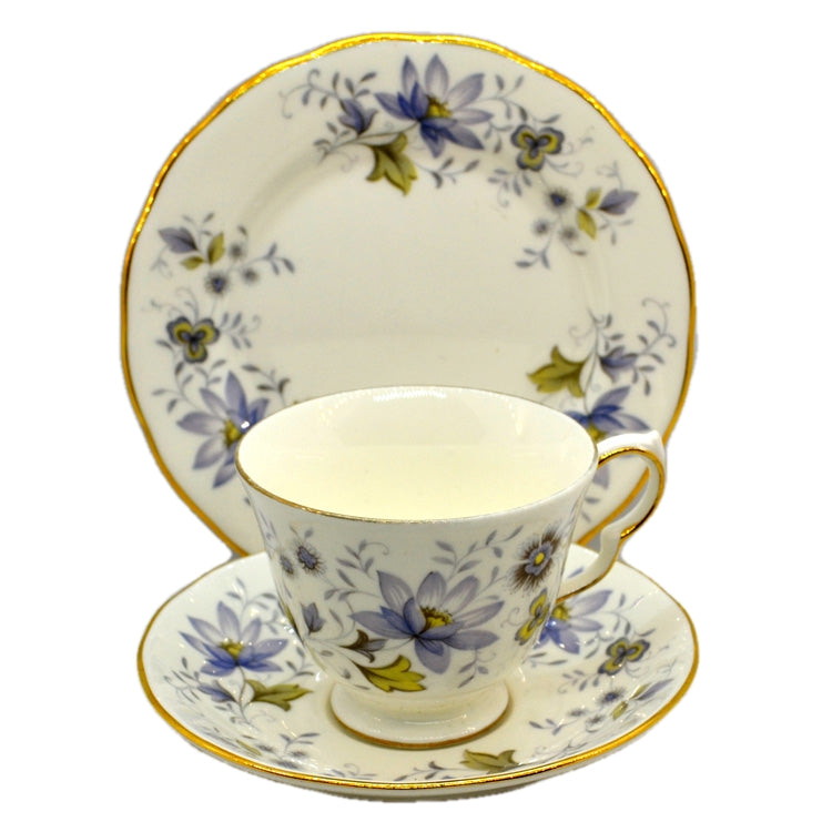Colclough Rhapsody in Blue china teacup