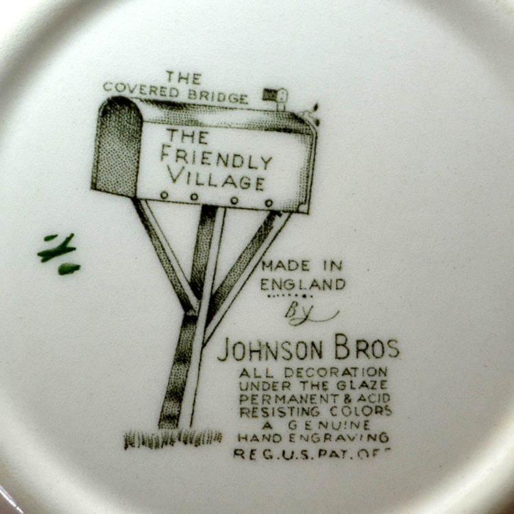 Johnson Brothers The Friendly Village "The Covered Bridge" China Serving Bowl