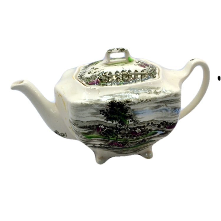 the road home the friendly village by Johnson bros china teapot