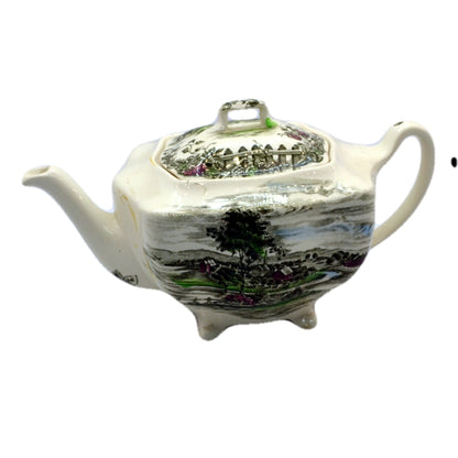 the road home the friendly village by Johnson bros china teapot