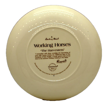 Wedgwood China The Harvesters 8-inch Plate